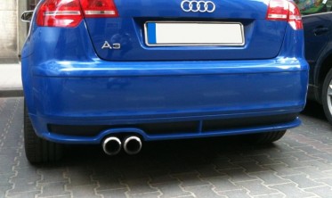 Накладка заднего бампера Audi A3 8P Sportback в стиле Votex фото