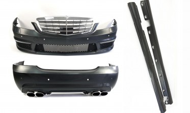 Комплект обвісу в стилі AMG S65 для Mercedes S-Class W221 фото