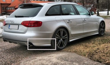 Накладки (уголки) заднего бампера Audi A4 B8 фото