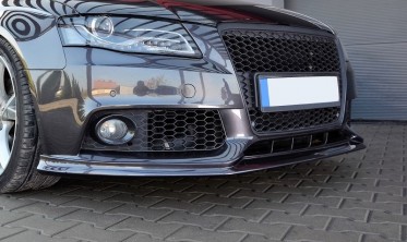 Накладка переднего бампера Audi A4 B8 дорестайл фото