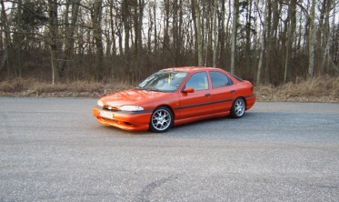 Накладки на пороги Ford Mondeo I/II стиль RS фото