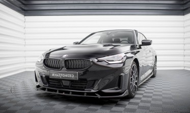 Тюнінговий дифузор на передній бампер BMW 2 Coupe G42 вер. 2 фото