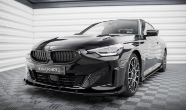 Диффузор + боковые накладки под передний бампер Street Pro BMW 2 Coupe G42 фото