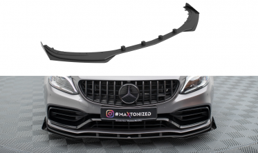 Дифузор + бокові накладки на передній бампер Street Pro Mercedes-AMG C63 Sedan / Estate W205 рестайл фото