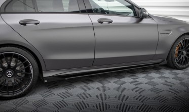 Дифузори + бокові накладки на пороги Street Pro Mercedes-AMG C63 Sedan / Estate W205 рестайлінг фото