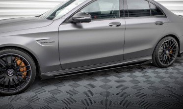 Дифузори + бокові накладки на пороги Street Pro Mercedes-AMG C63 Sedan / Estate W205 рестайлінг фото
