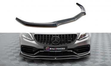 Нижняя накладка переднего бампера Mercedes-AMG C63 Sedan / Estate W205 рестайл вер. 1 фото