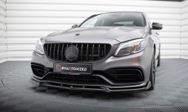 Тюнінговий дифузор на передній бампер Mercedes-AMG C63 Sedan / Estate W205 рестайл вер. 2 фото