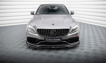 Тюнінговий дифузор на передній бампер Mercedes-AMG C63 Sedan / Estate W205 рестайл вер. 2 фото