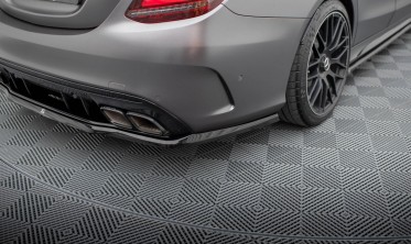 Тюнінгова накладка на задній бампер Mercedes-AMG C63 Sedan / Estate W205 рестайл фото