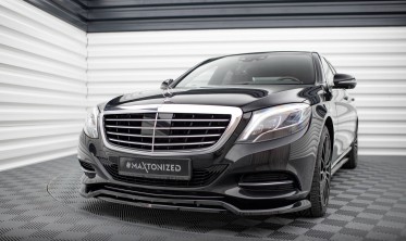 Тюнинговая накладка на передний бампер Mercedes-Benz S W222 фото