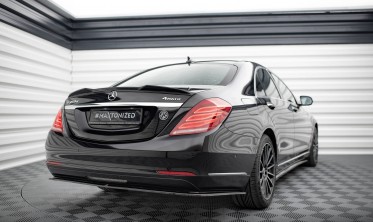 Тюнинговый спойлер 3D на крышку багажника Mercedes-Benz S W222 фото