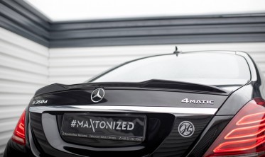 Тюнинговый спойлер 3D на крышку багажника Mercedes-Benz S W222 фото