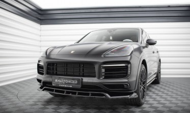 Тюнінгова накладка на передній бампер Porsche Cayenne MK3 Sport Design фото