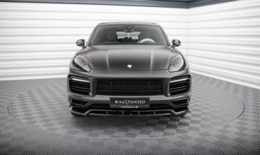 Тюнінгова накладка на передній бампер Porsche Cayenne MK3 Sport Design фото