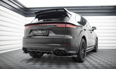 Задний диффузор на бампер Porsche Cayenne MK3 Sport Design фото