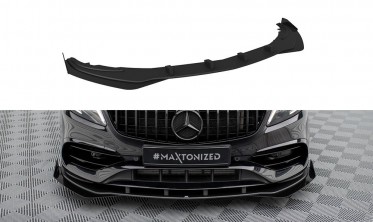Передній дифузор+ бокові накладки під бампер Street Pro Mercedes-Benz A AMG-Line W176 рестайл фото
