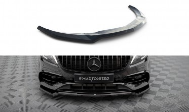 Тюнинговая накладка на передний бампер Mercedes-Benz A W176 AMG-Line рест. вер. 1 фото