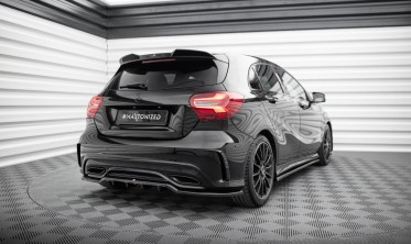 Накладка (дифузор) на задній бампер Mercedes-Benz A W176 AMG-Line рест. фото