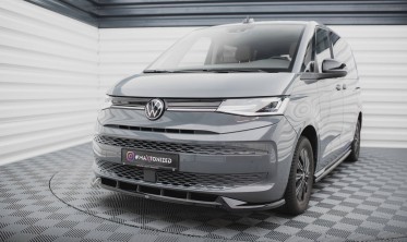 Передний диффузор на бампер Volkswagen Multivan T7 вер. 2 фото