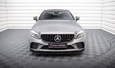 Передній дифузор під бампер Street Pro Mercedes-AMG C43 Coupe C205 рестайл фото