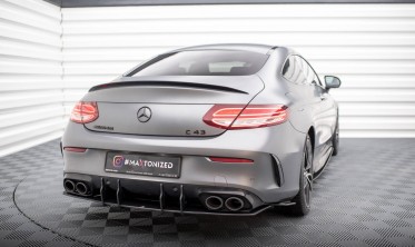 Задний диффузор на бампер Street Pro Mercedes-AMG C43 Coupe C205 рестайл фото
