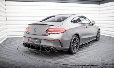 Боковые накладки на задний бампер Street Pro Mercedes-AMG C43 Coupe C205 рестайл фото