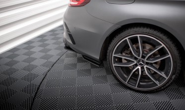 Боковые накладки на задний бампер Street Pro Mercedes-AMG C43 Coupe C205 рестайл фото