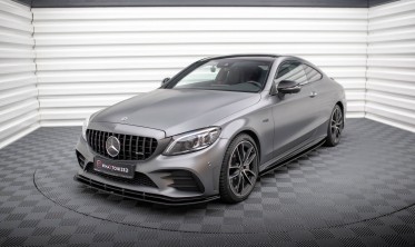 Боковые листвы под пороги Street Pro Mercedes-AMG C43 Coupe C205 рестайл фото