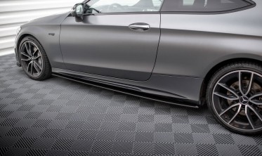Боковые листвы под пороги Street Pro Mercedes-AMG C43 Coupe C205 рестайл фото