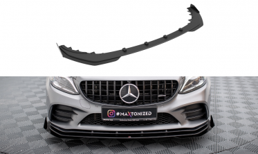 Дифузор + бокові накладки на передній бампер Street Pro Mercedes-AMG C43 Coupe C205 рестайл фото