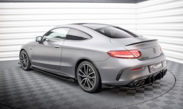 Комплект боковых накладок на задний бампер Street Pro Mercedes-AMG C43 Coupe C205 рестайл фото