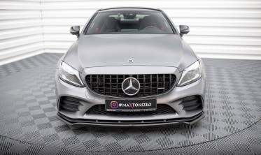 Тюнинговый диффузор (накладка) на передний бампер Mercedes-AMG C43 Coupe / Sedan C205 / W205 рестайл вер. 1 фото