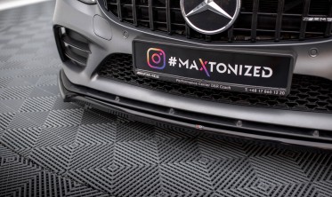 Тюнинговый диффузор (накладка) на передний бампер Mercedes-AMG C43 Coupe / Sedan C205 / W205 рестайл вер. 1 фото