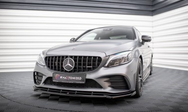 Передняя накладка на бампер Mercedes-AMG C43 Coupe / Sedan C205 / W205 рестайл вер. 2 фото