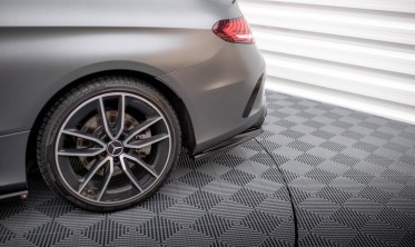 Тюнинг накладка на задний бампер Mercedes-AMG C43 Coupe C205 рестайл фото