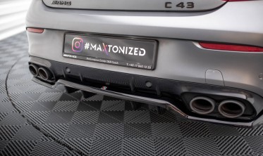 Тюнинг накладка на задний бампер Mercedes-AMG C43 Coupe C205 рестайл фото
