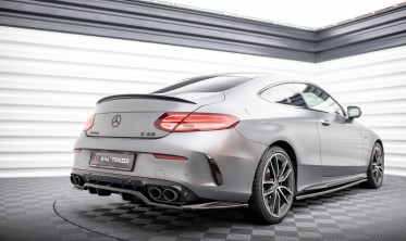 Тюнинг накладка на задний бампер Mercedes-AMG C43 Coupe C205 рестайл фото
