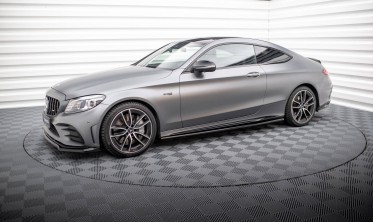 Тюнінг накладки на бокові пороги Mercedes-AMG C43 Coupe C205 рестайл фото