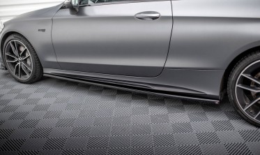 Тюнінг накладки на бокові пороги Mercedes-AMG C43 Coupe C205 рестайл фото