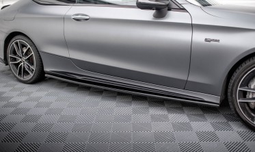 Тюнінг накладки на бокові пороги Mercedes-AMG C43 Coupe C205 рестайл фото