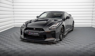Передній дифузор під бампер Street Pro Nissan GTR R35 рестайл фото