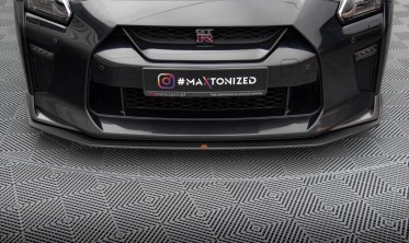 Передній дифузор під бампер Street Pro Nissan GTR R35 рестайл фото