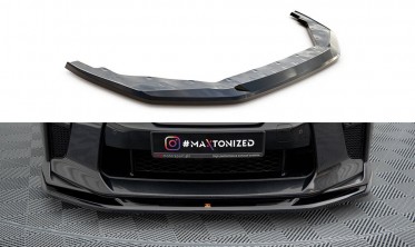 Тюнинговая накладка на передний бампер Nissan GTR R35 2016 - 2022 вер. 1 фото