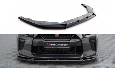 Нижня накладка на передній бампер Nissan GTR R35 2016 - 2022 вер. 2 фото