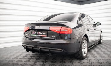 Тюнинговый диффузор на задний бампер Street Pro Audi A4 B8 рестайл 2011 - 2015 фото