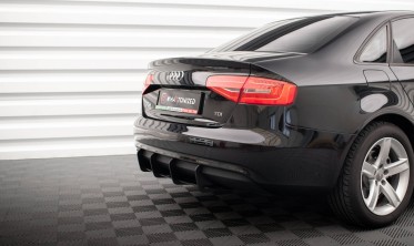 Тюнинговый диффузор на задний бампер Street Pro Audi A4 B8 рестайл 2011 - 2015 фото