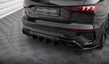Тюнінгові бокові накладки на задній бампер Audi RS3 Sportback 8Y фото