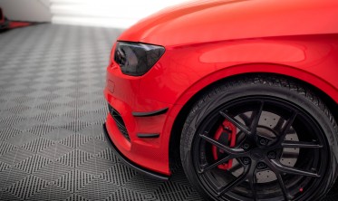 Комплект накладок на передний бампер (Canards) Audi S3 / A3 S-Line 8V фото