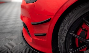 Комплект накладок на передний бампер (Canards) Audi S3 / A3 S-Line 8V фото